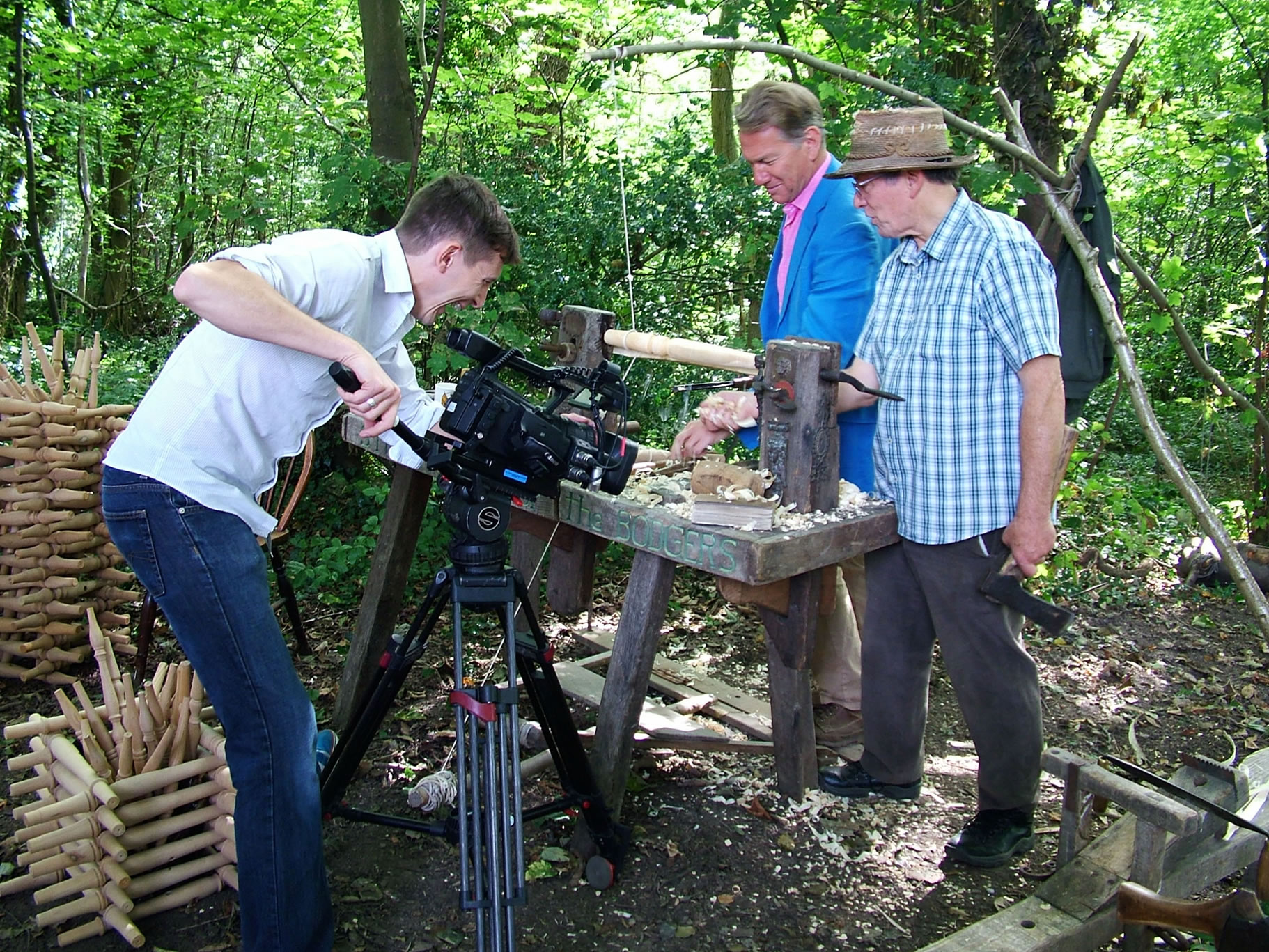 Stuart King with Michael Portillo filming for TV -Great Railway Journeys (4)