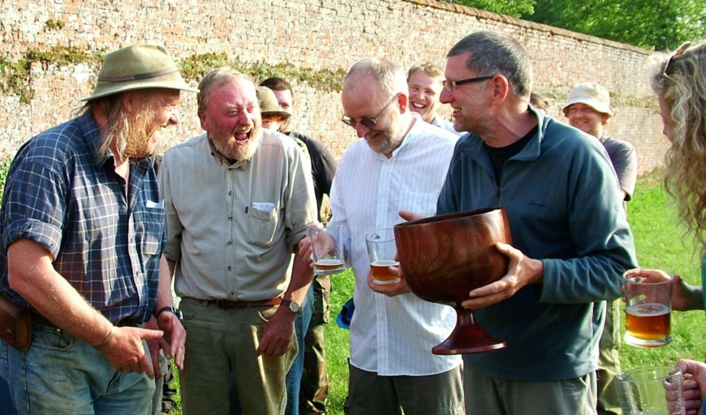 Wassailing on Time Team dig at Henham Park Tudor -Suffolk May 30th-2012-image- Stuart King-