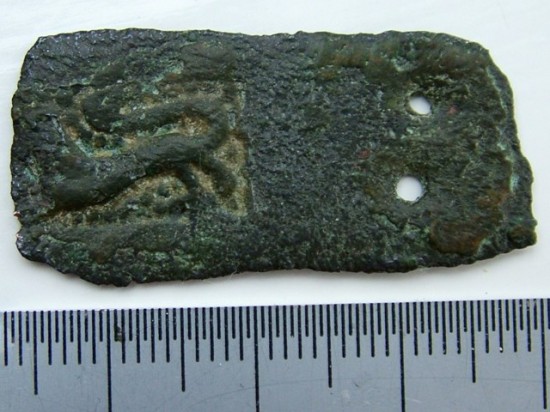 Wildwood  13th century lion passant buckle plate