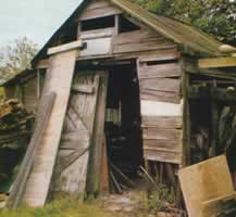Reg Tilbury's deserted workshop in 1984